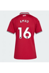 Manchester United Amad Diallo #16 Jalkapallovaatteet Naisten Kotipaita 2026-27 Lyhythihainen